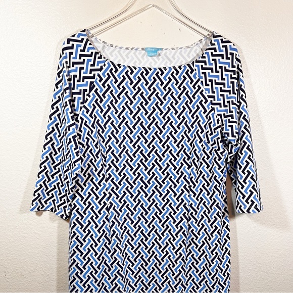 J. MCLAUGHLIN geometric print dress - Picture 2 of 7
